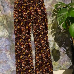 Wrangler Multicolor Floral Corduroy Pants